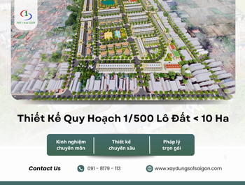 Thiết Kế Quy Hoạch 1/500 Lô Đất < 10 Ha